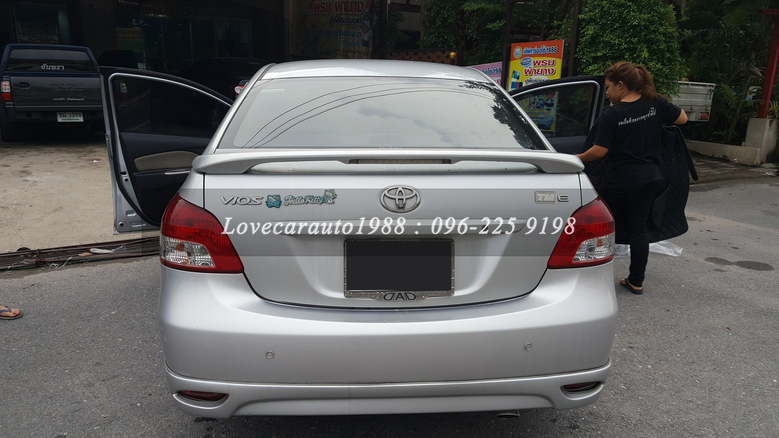 พรม6D Toyota Vios2012 สีดำด้ายดำ