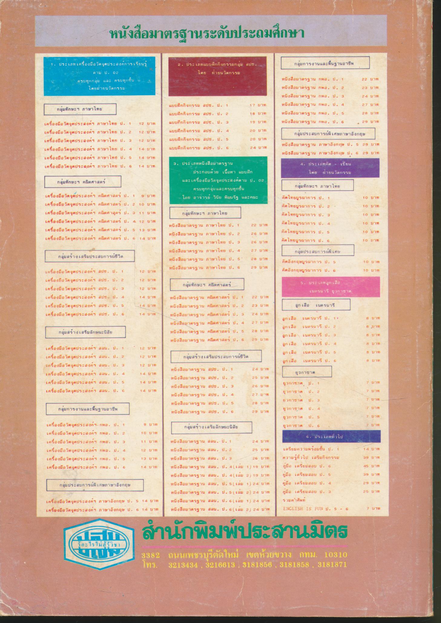 หนังสือมาตรฐาน กลุ่มสร้างเสริมลักษณะนิสัย ชั้นประถมศึกษาปีที่ 5 (เล่ม 1)
