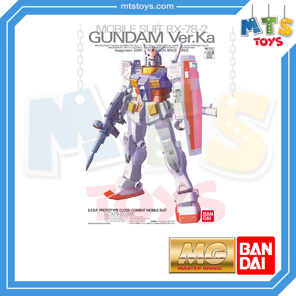 **MTS Toys**กันดั้ม MG 1/100 Master Grade Gundam : RX-78-2 Gundam Ver.KA