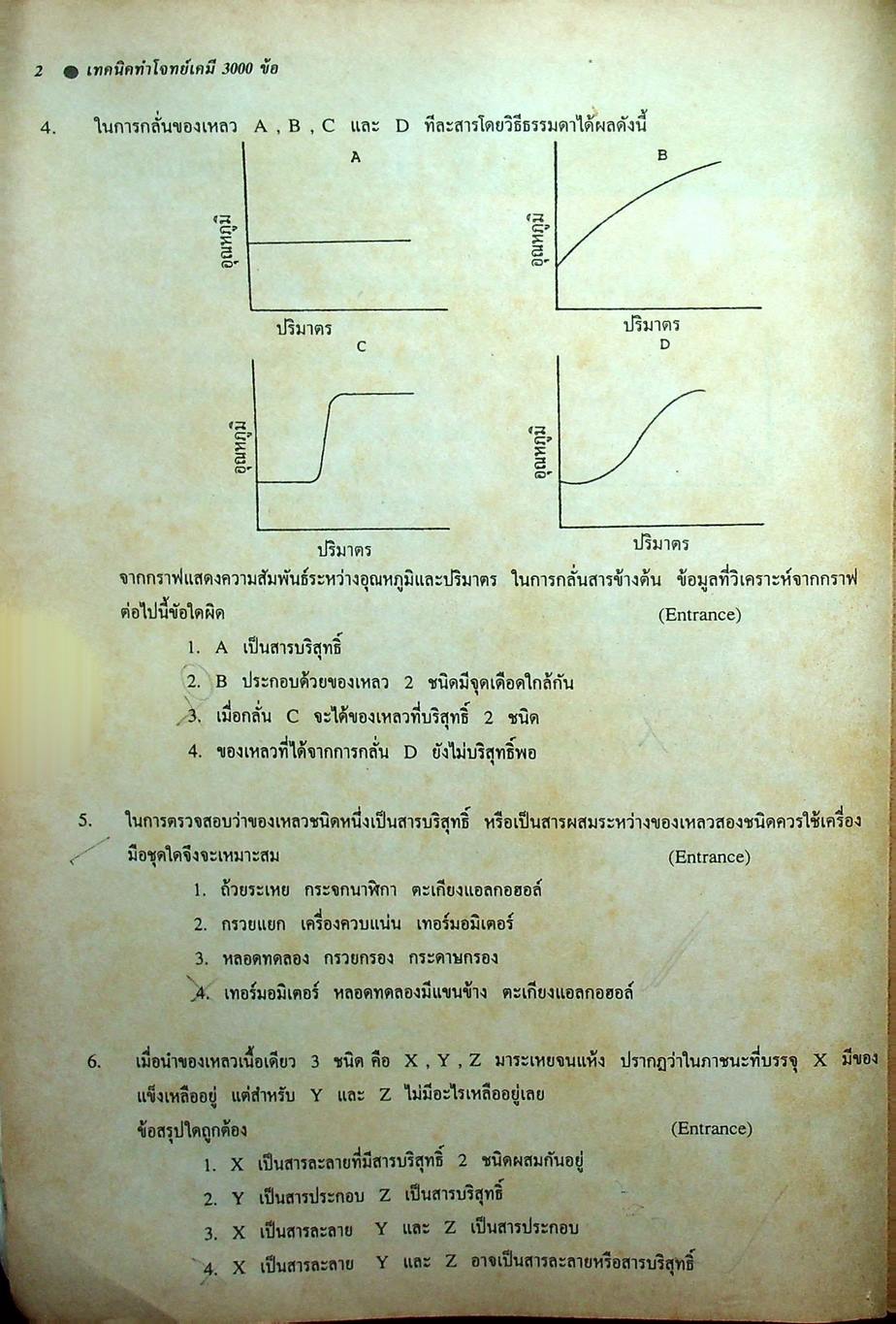NEW CHEMISTRY TESTS FOR ENTRANCE., M4-5-6 เล่ม 1 เทคนิคตะลุยโจทย์เคมีเอ็นทรานซ์และม.4-5-6 3,000 ข้อ ให้ทันและถูก