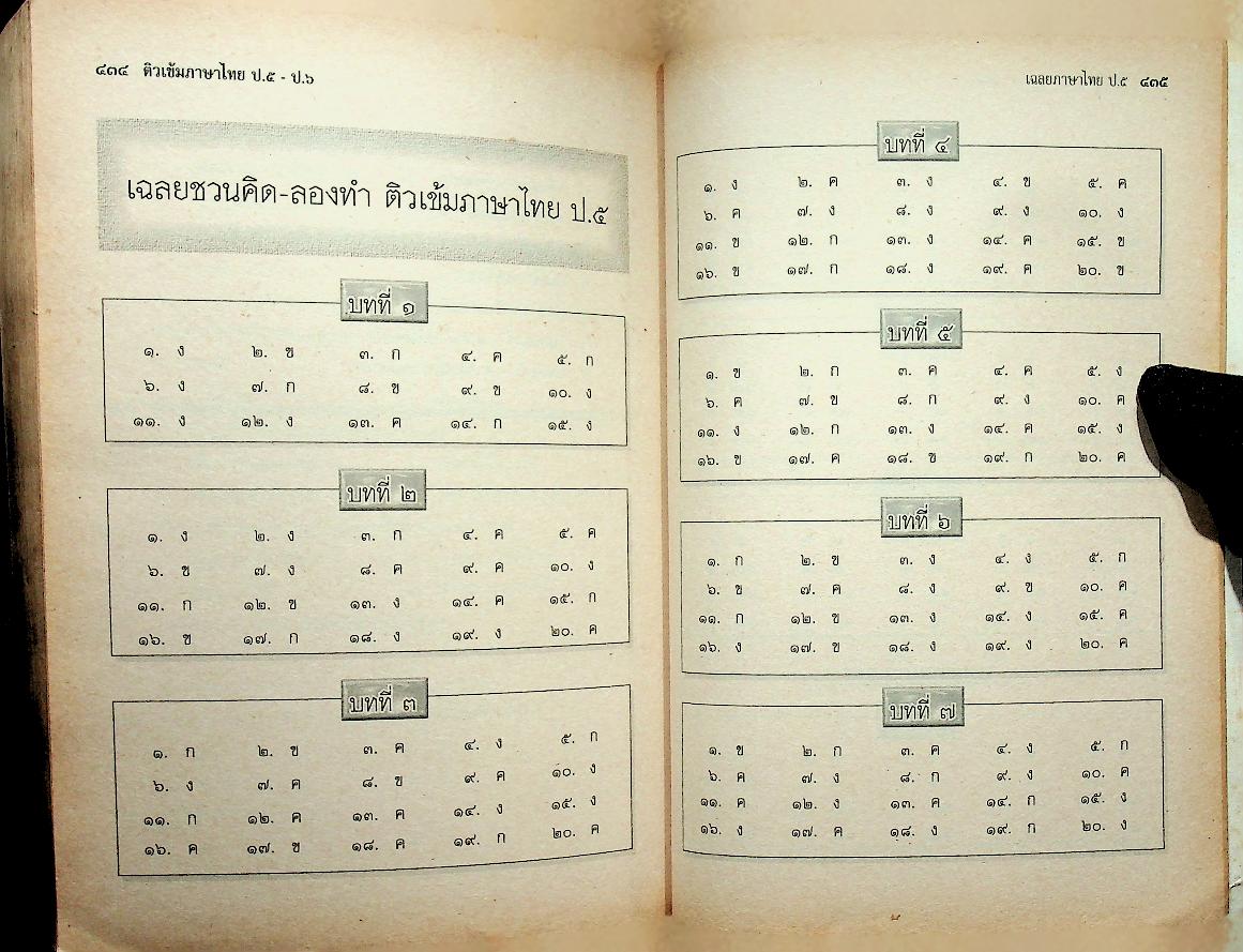 ติวเข้มภาษาไทย ป.๕ - ป.๖