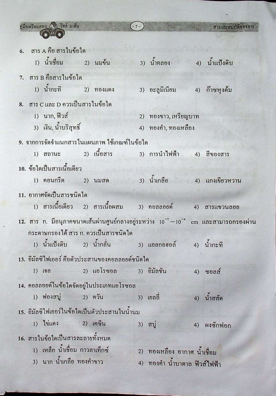 คู่มือเตรียมสอบ วิทยาศาสตร์ ม.ต้น (ม.1-2-3) ฉบับเตรียมสอบและเตรียมศึกษาต่อ