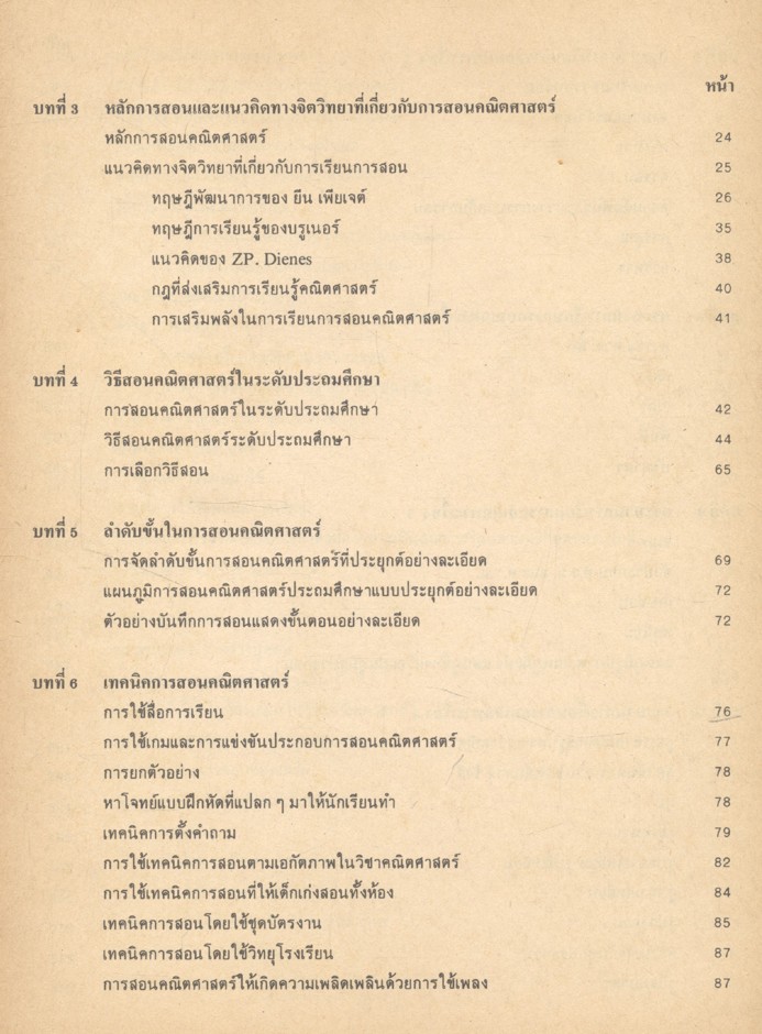 พฤติกรรมการเรียนการสอนคณิตศาสตร์ ระดับประถมศึกษา