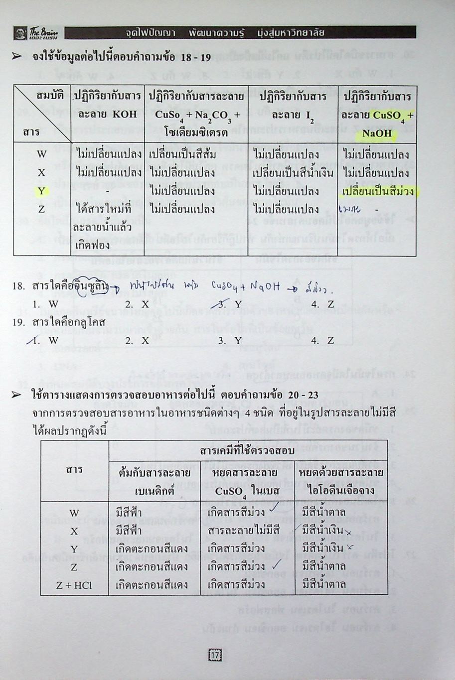 The Brain เดอะเบรน เอกสารประกอบการเรียน วิชา วิทยาศาสตร์ O-NET เรื่อง สารชีวโมเลกุล ปิโตรเลียม พอลิเมอร์ ปฏิกิริยาเคมี โครงสร้างของอะตอมและตารางธาตุ ธาตุและสารประกอบ