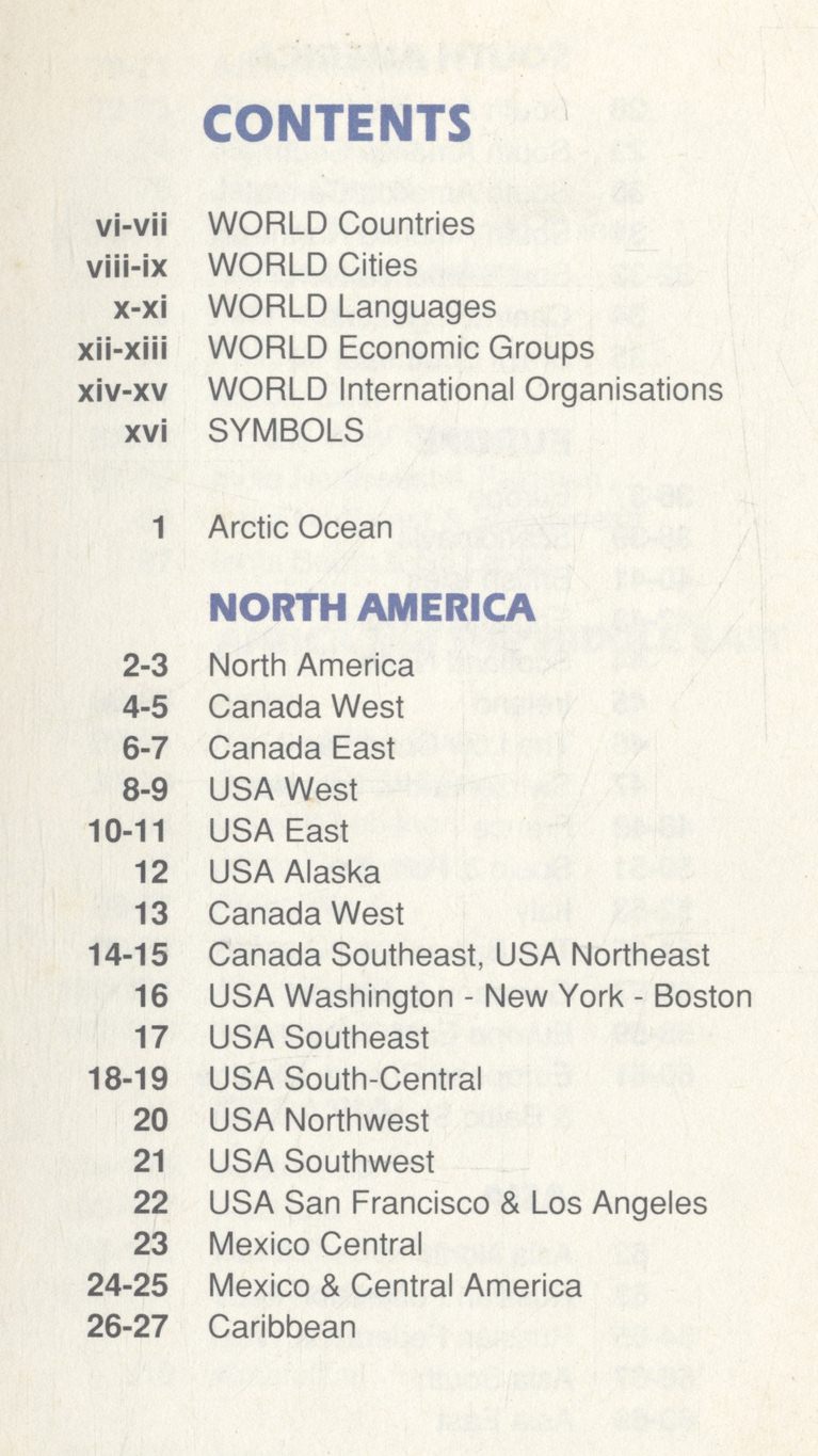 WORLD POCKET ATLAS (หนังสือแผนที่โลก)