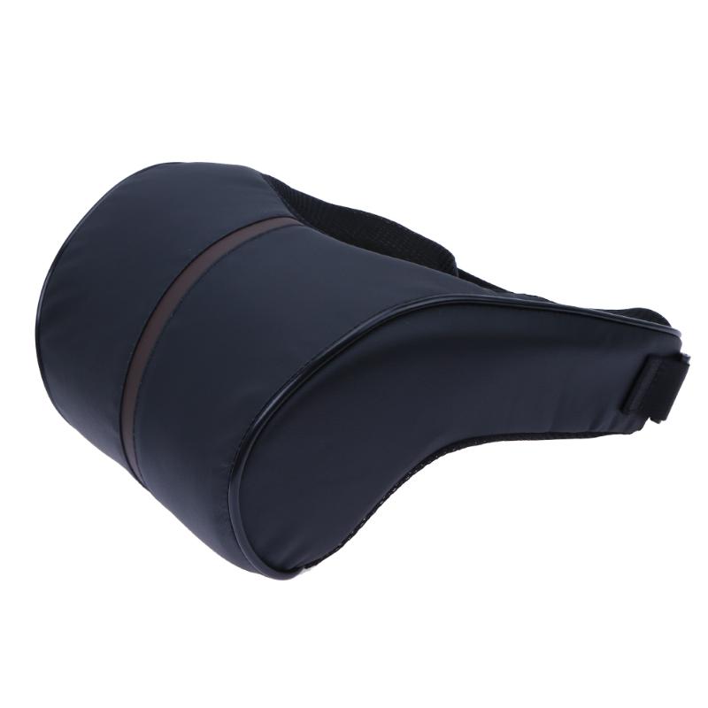 หมอนรองคอในรถ หนังสีดำ Car Neck Pillow