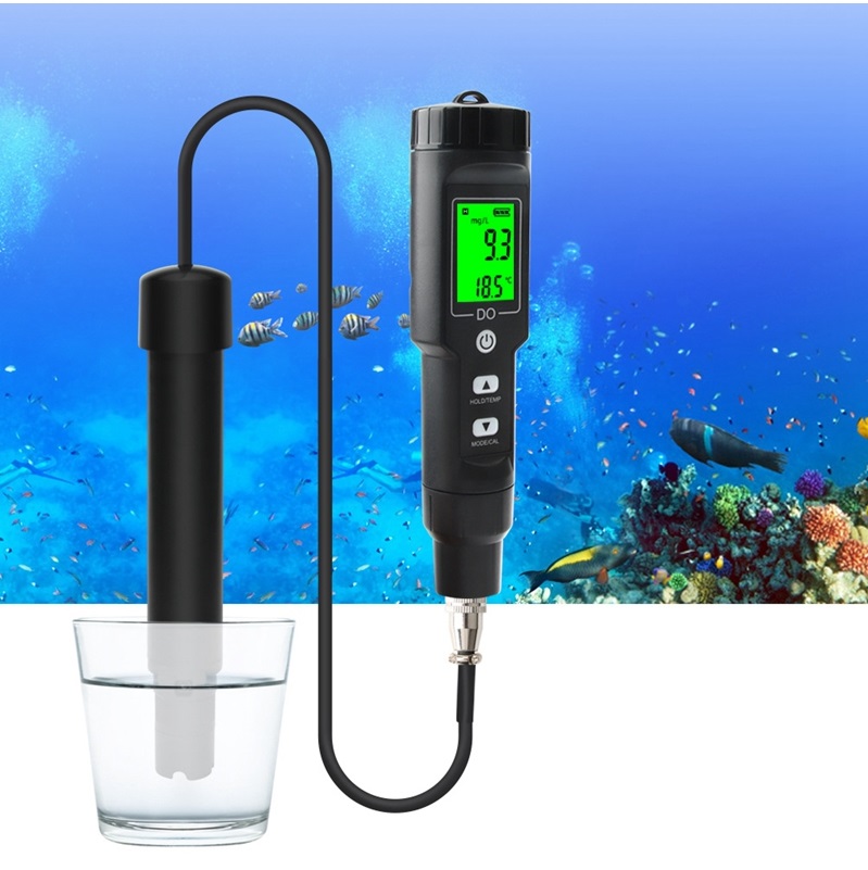 DO9100 เครื่องวัดอ๊อดซิเจนละลายน้ำสำหรับฟาร์มปลา หรือกุ้ง หรือตรวจสอบคุณภาพน้ำเสีย DO meter ใช้งานง่ายพกพาสะดวก
