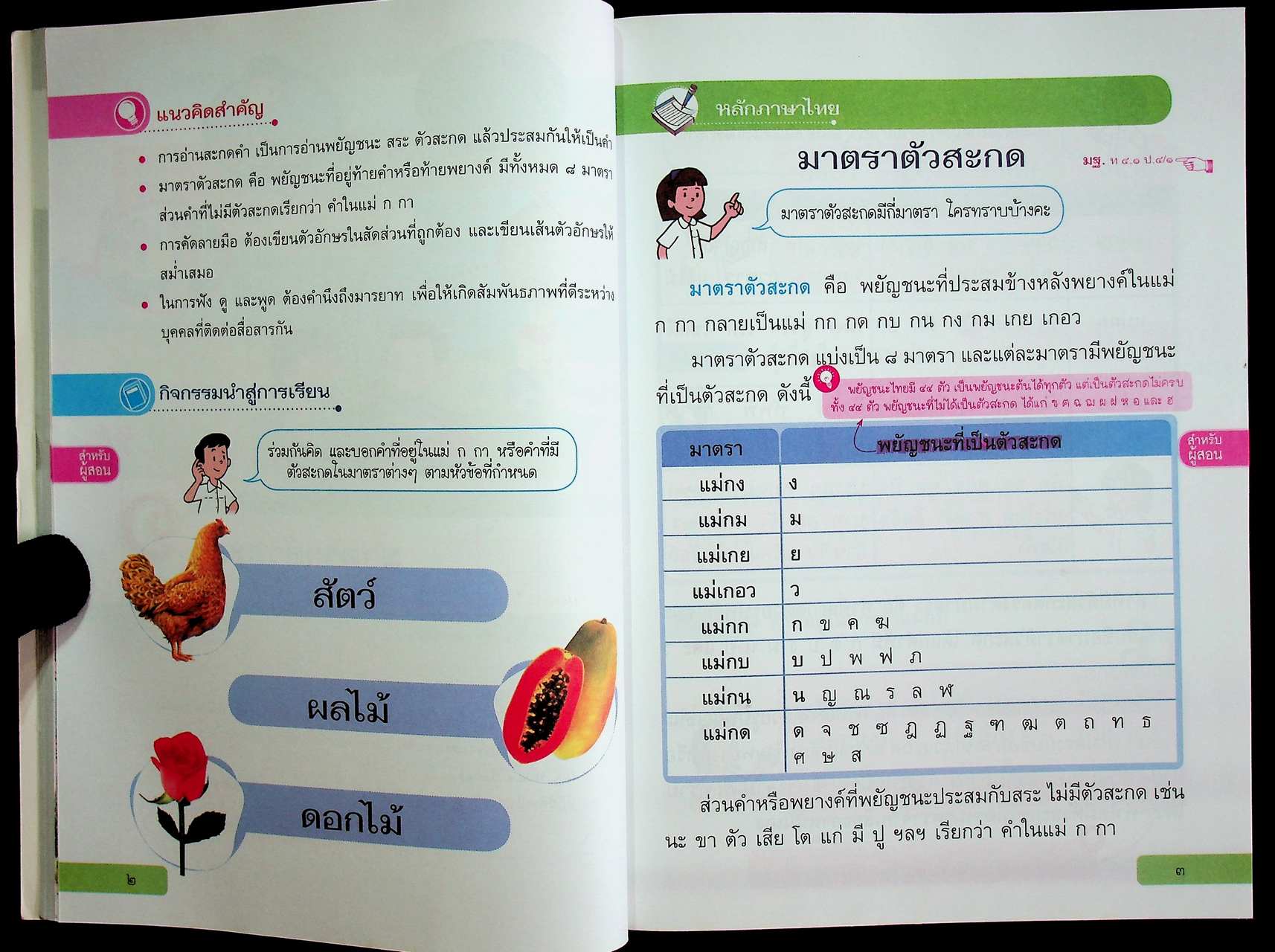 สำหรับผู้สอน หนังสือเรียน ภาษาไทย หลักภาษาและการใช้ภาษา ป.๔ ฉบับยกระดับผลสัมฤทธิ์ฯ ตามหลักสูตรแกนกลางการศึกษาขั้นพื้นฐาน พุทธศักราช ๒๕๕๑