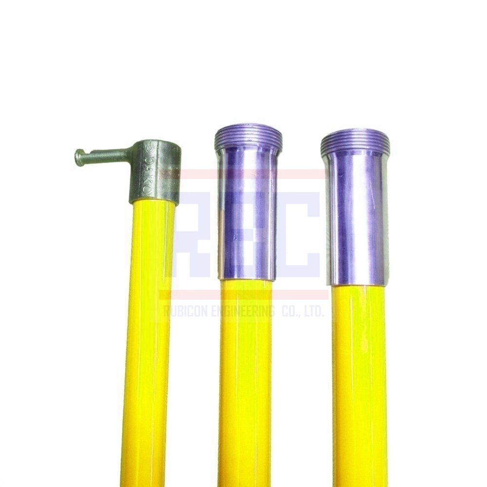 "DAKO" HS-C080808-Y ไม้ชักฟิวส์ 24 ฟุต 3 ท่อนขนาด 1 ¼" x 8' + 1½" x 8' + 1½ " x 8' 24ft (3 ท่อน สีเหลือง) พร้อมซองใส่ไม้ชักฟิวส์ (Disconnect Sticks-Hot Sticks)