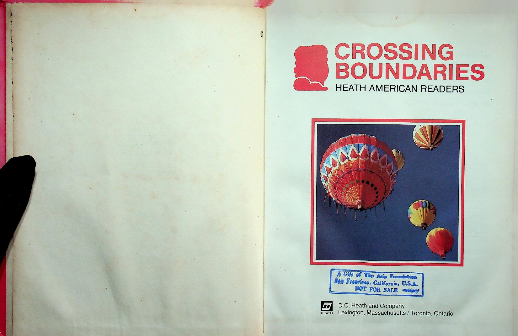 CROSSING BOUNDARIES : HEATH AMERICAN READERS