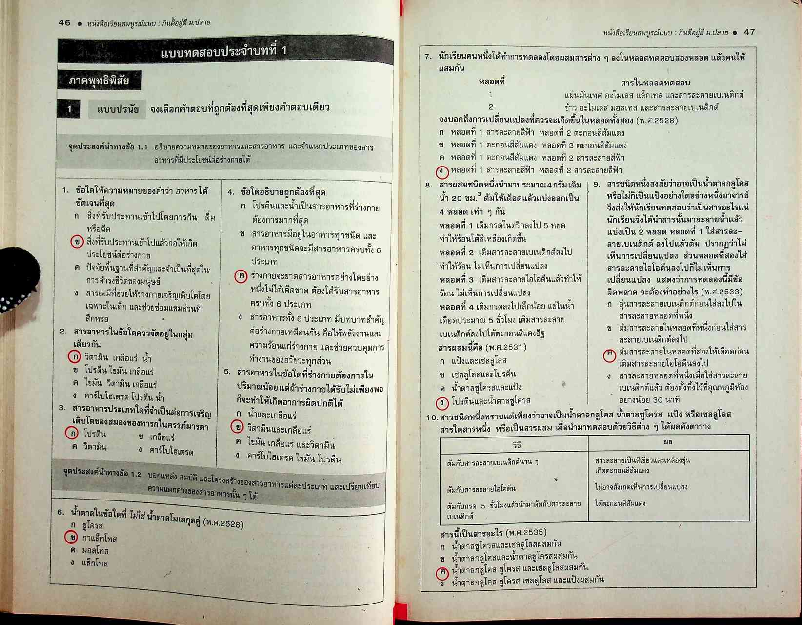 คู่มือครู-เฉลย หนังสือเรียนสมบูรณ์แบบ วิทยาศาสตร์กายภาพชีวภาพ กินดีอยู่ดี ระดับมัธยมศึกษาตอนปลาย