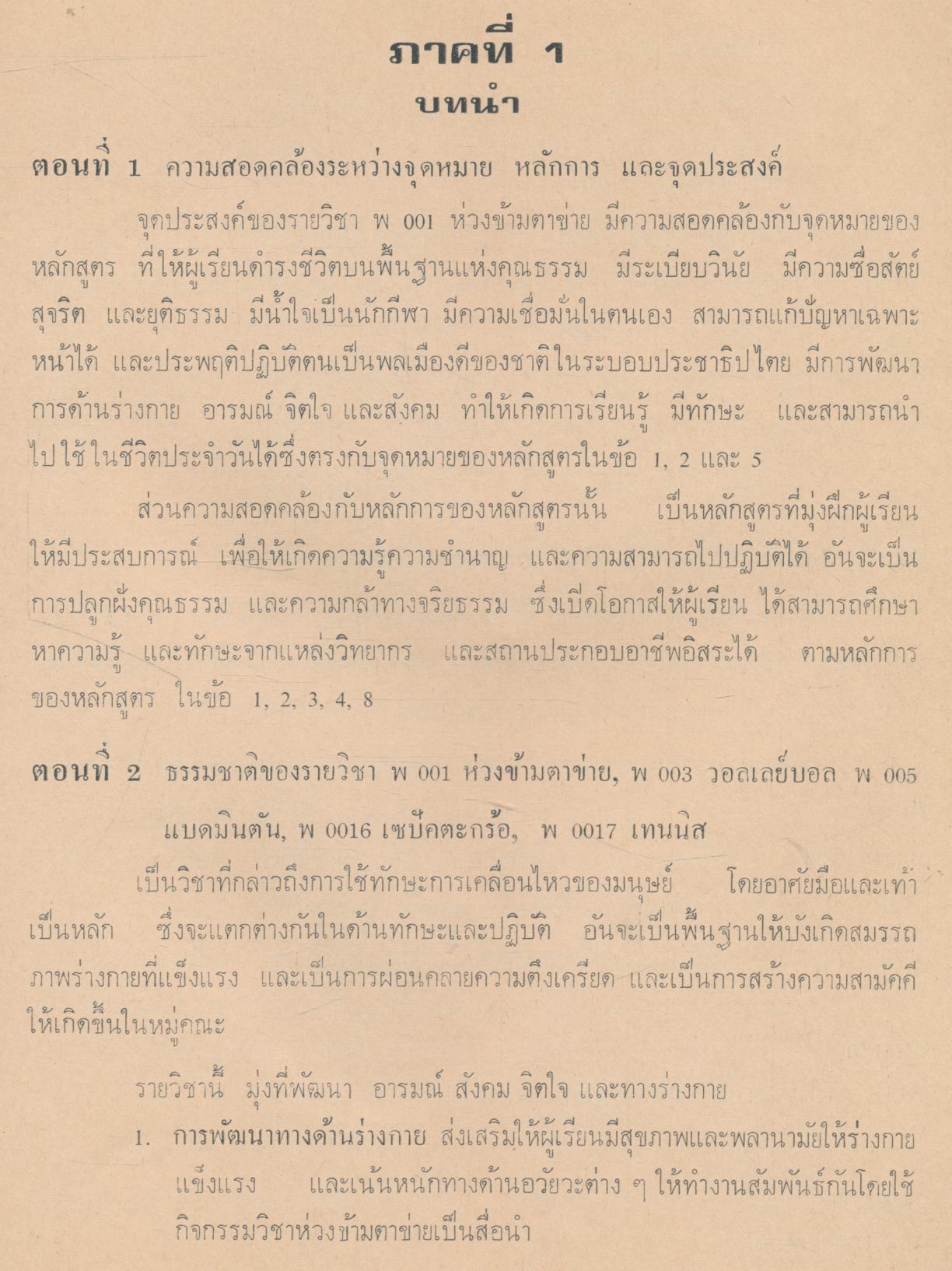 คู่มือแนวการสอน ตามหลักสูตรมัธยมศึกษาตอนปลาย พุทธศักราช 2524 พ 001 ห่วงข้ามตาข่าย พ 003 วอลเล่ย์บอล พ 005 แบดมินตัน พ 0016 เซปัคตะกร้อ พ 0017 เทนนิส
