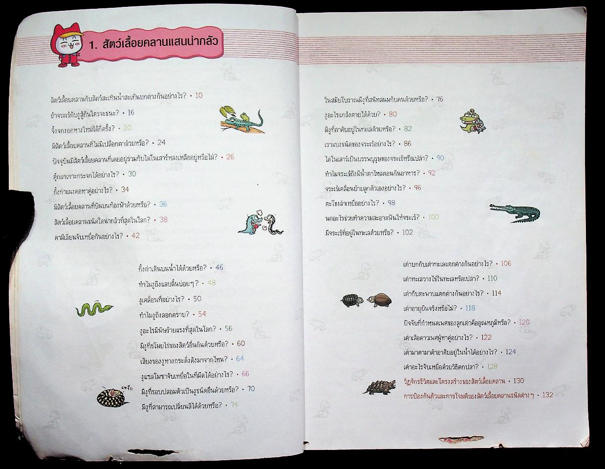 วิทยาศาสตร์ฉลาดรู้ เรื่อง สัตว์เลื้อยคลานและสัตว์สะเทินน้ำสะเทินบก