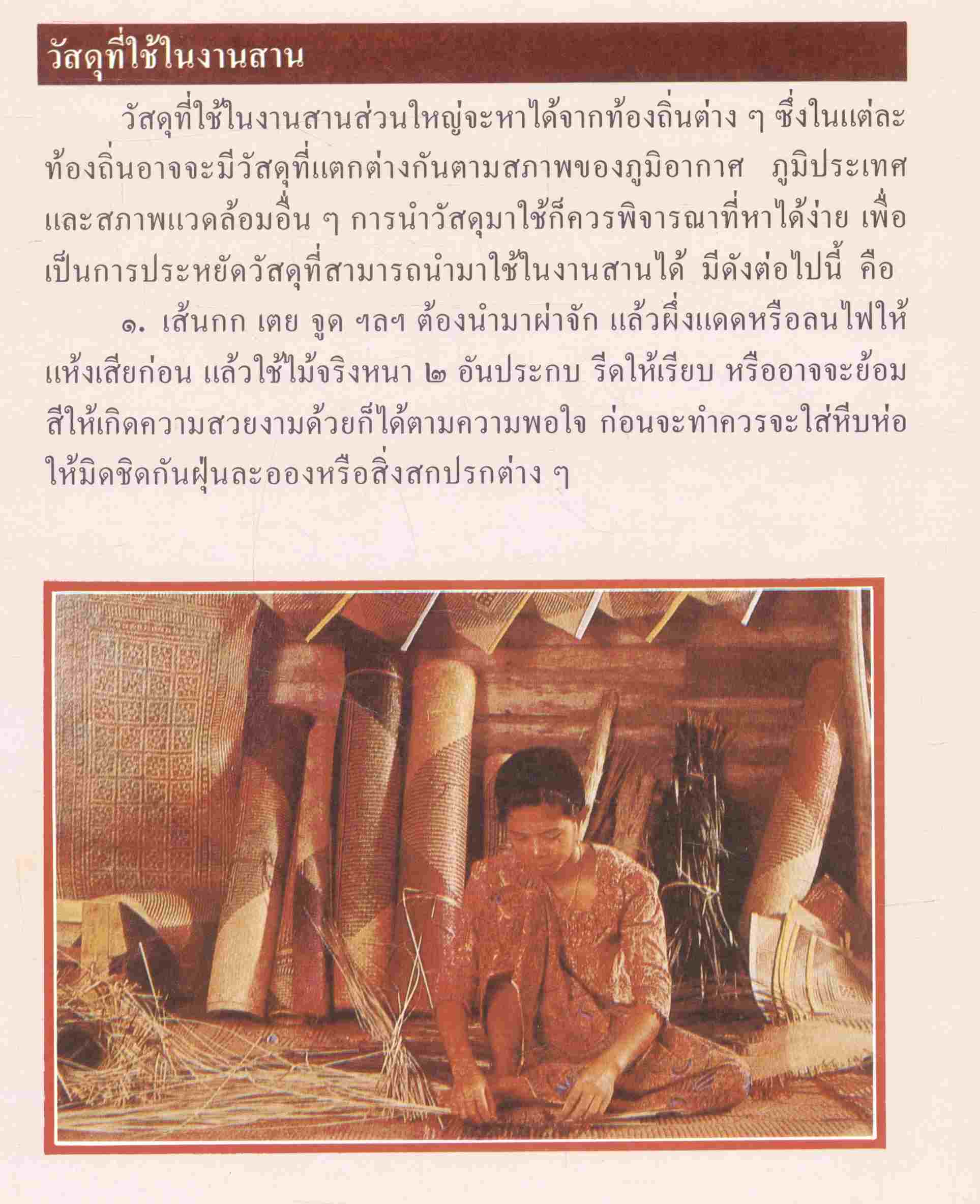 หนังสืออ่านประกอบอ้างอิง ชุด ศิลปะสำหรับเด็กประถม เรื่อง งานสาน