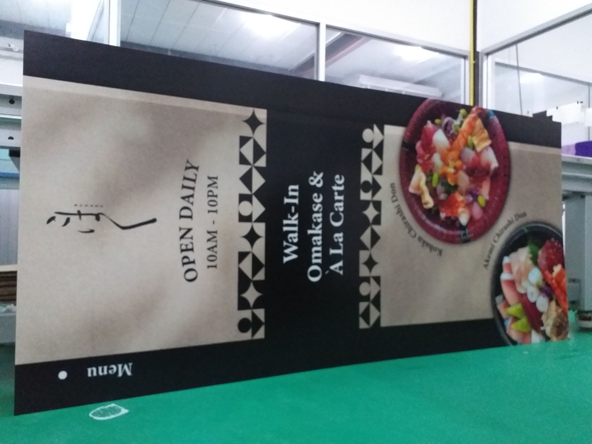 รับทำป้ายอะคริลิค ป้ายอะคริลิคเมนูอาหาร