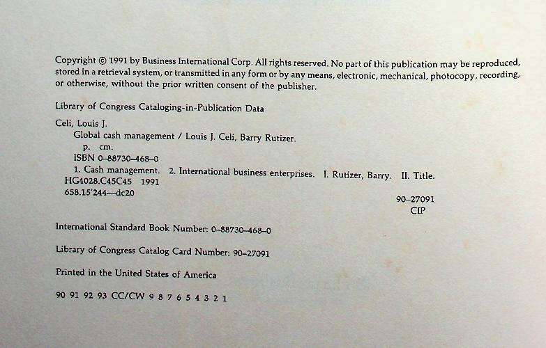 Global Cash Management