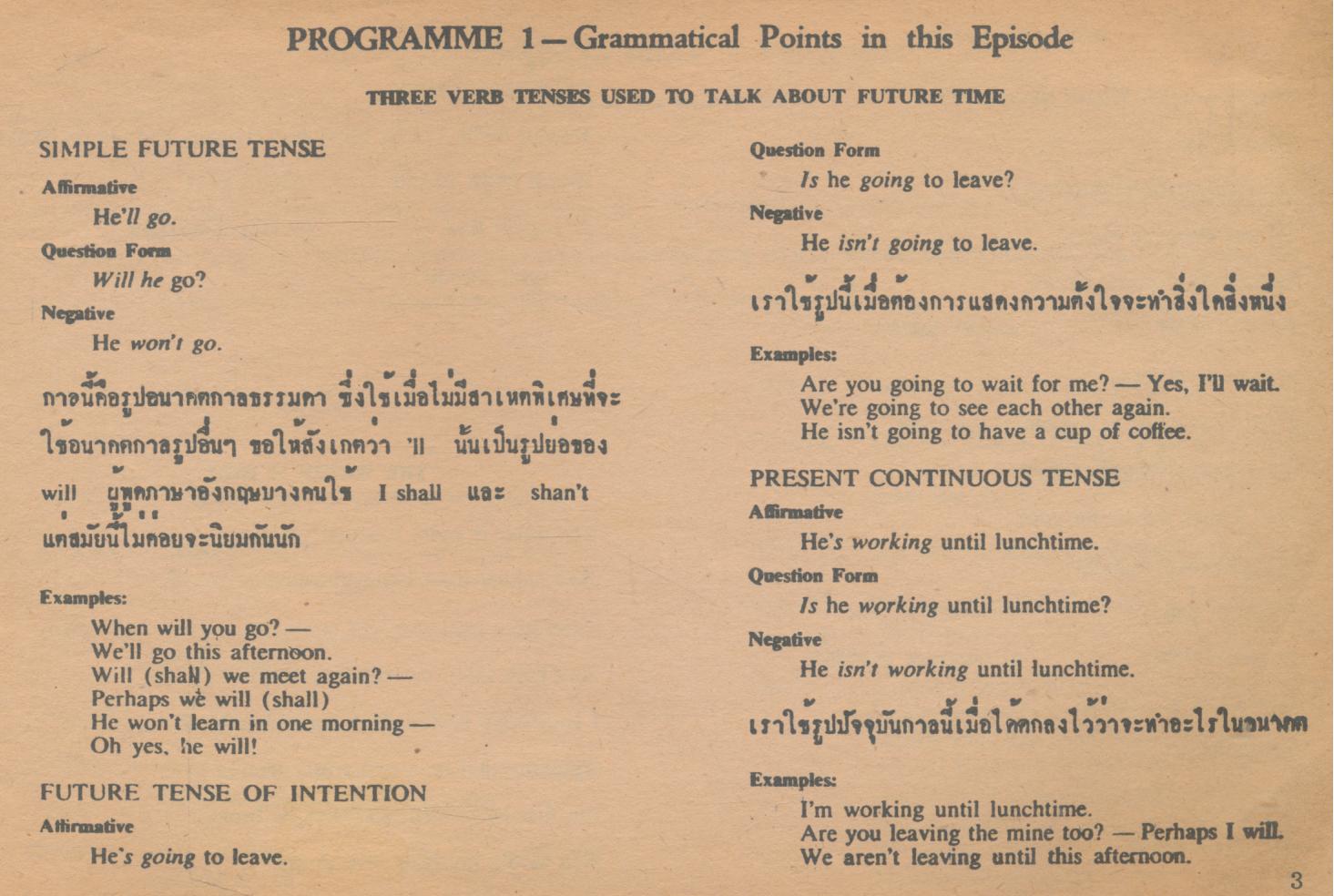 ENGLISH FOR THAILAND Book 1