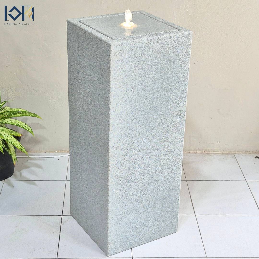 น้ำพุน้ำล้นตั้งพื้น รุ่นGranilite MZ15951BA อ่างน้ำตกจำลองวางหน้าบ้านเสริมฮวงจุ้ย น้ำล้นโมเดิร์นแต่งบ้านสำนักงานร้านค้า