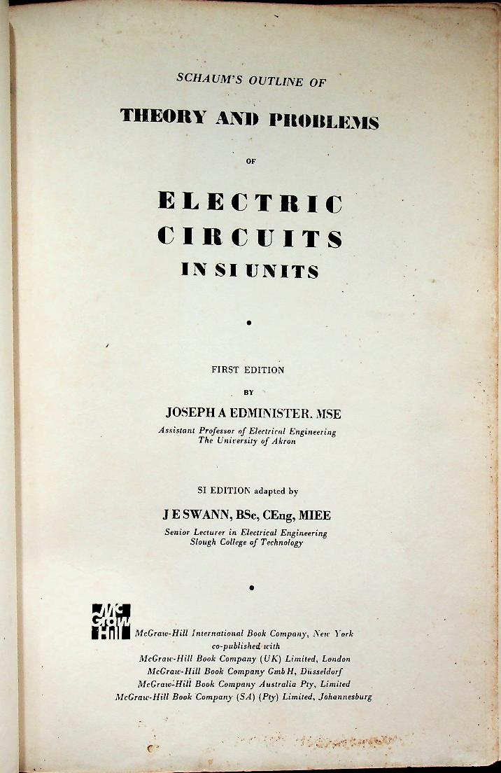 ELECTRIC CIRCUITS SI (metric) edition