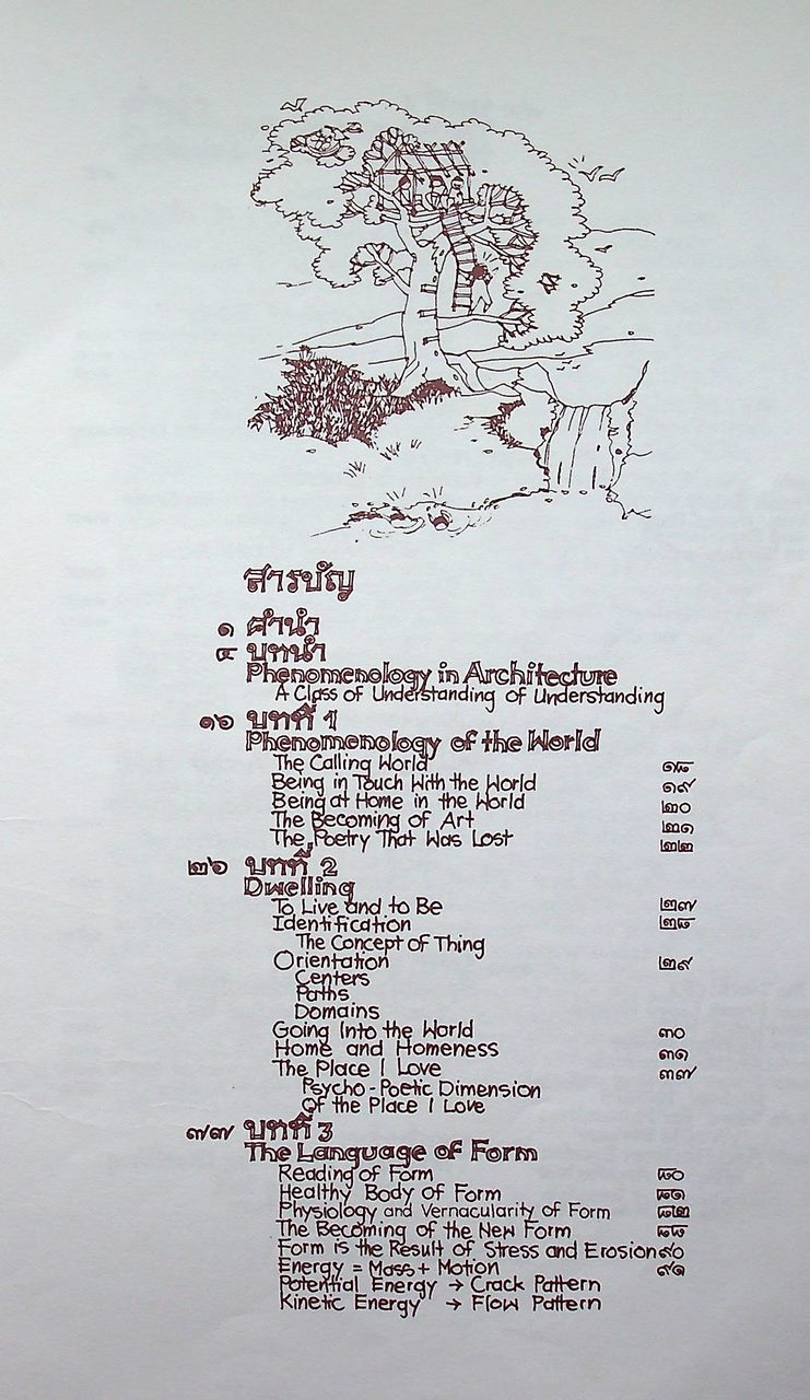 ปรากฏการณ์ศาสตร์ในสถาปัตยกรรม PHENOMENOLOGY IN ARCHITECTURE