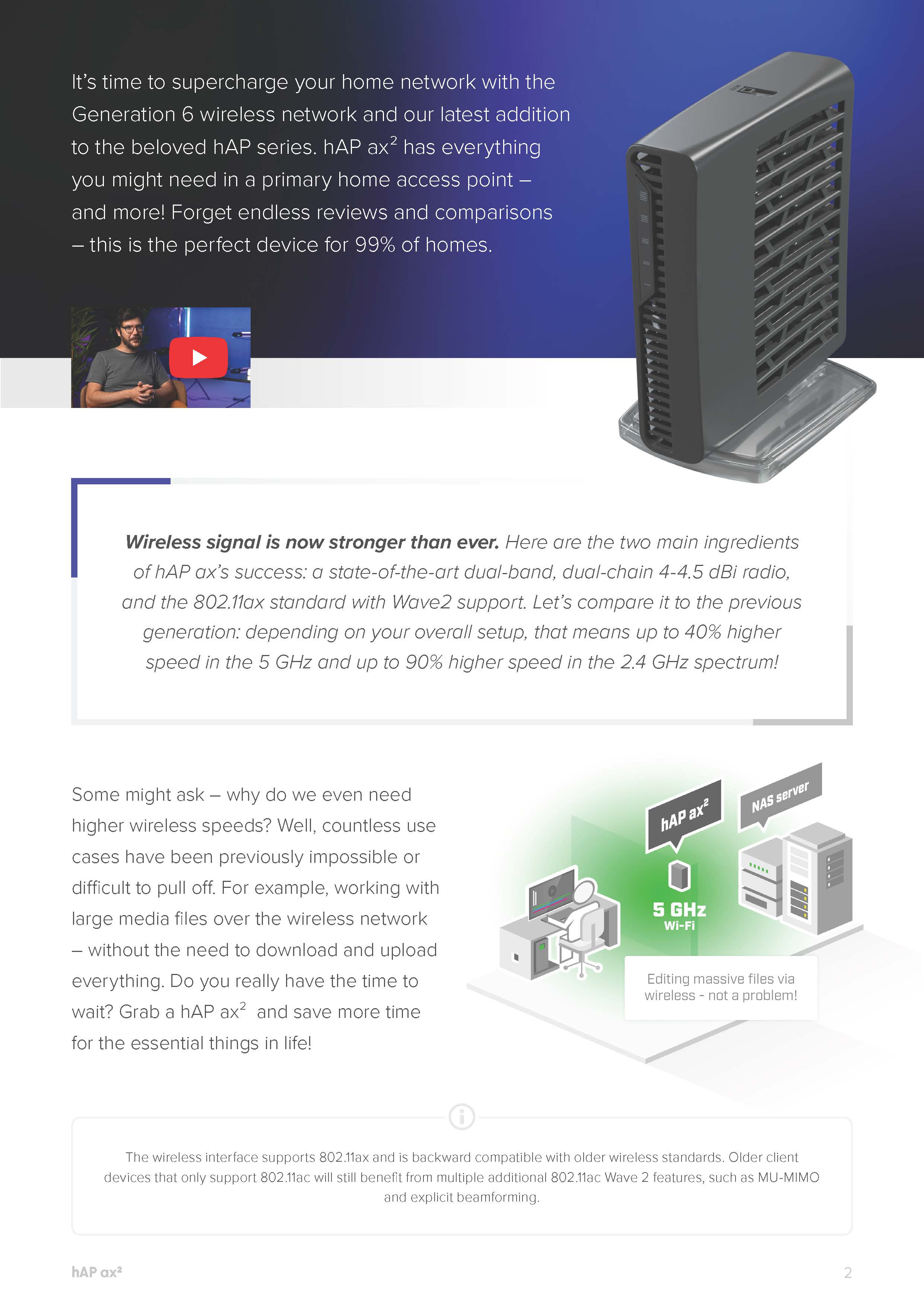 Mikrotik C52iG-5HaxD2HaxD-TC (hAP ax²)