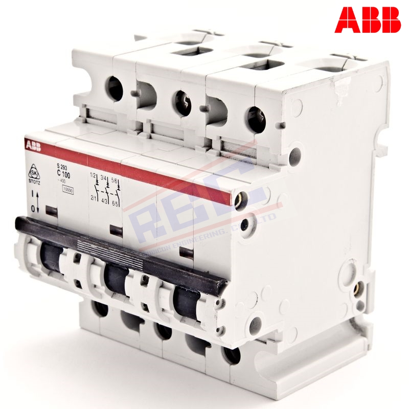 ABB S293-C100 เซอร์กิตเบรกเกอร์ MCB 100Amp 3Pole 10kA