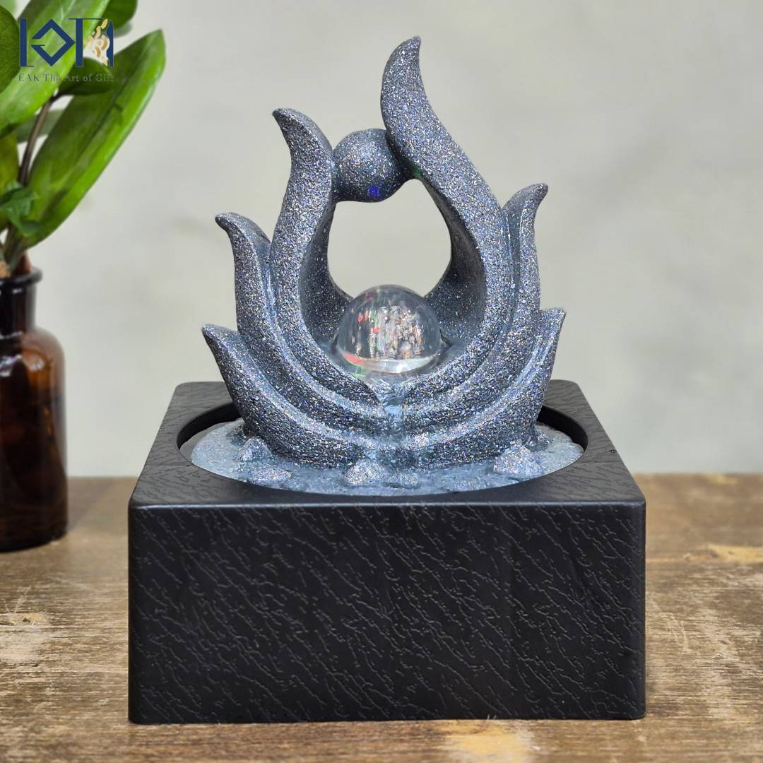 น้ำพุตั้งโต๊ะ รุ่นรหัส7236663HL น้ำล้นฮวงจุ้ย น้ำตกจำลองตกแต่งบ้าน ของขวัญมงคลโชคลาภ