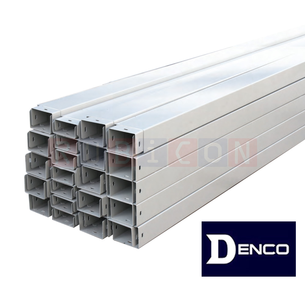 DENCO DW รางวายเวย์ รางไฟ ท่อเดินสายไฟ ขนาด : ยาว 1.2 เมตร (4ฟุต) วัสดุเหล็กหนา 1 มม. (Trunking System Wireway MODEL DW)