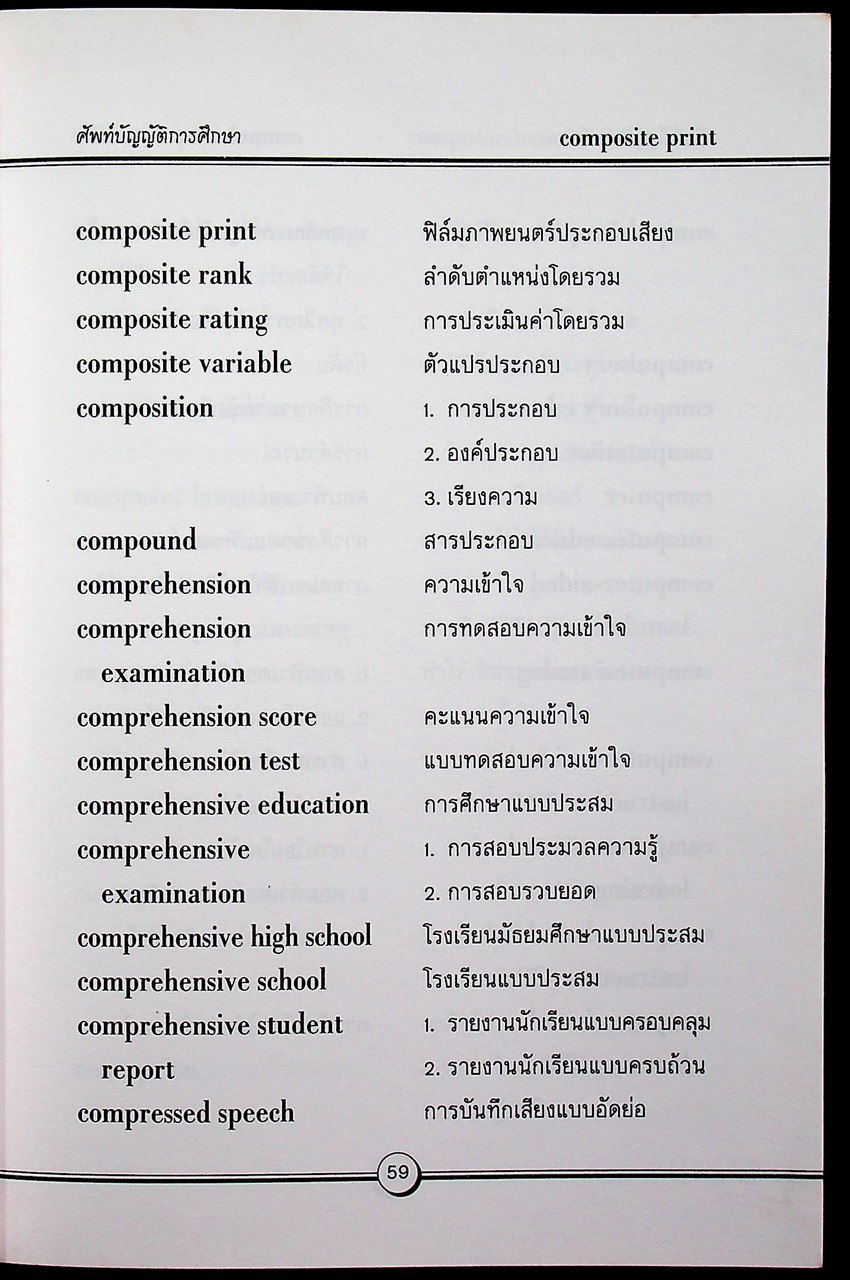 ศัพท์บัญญัติการศึกษา