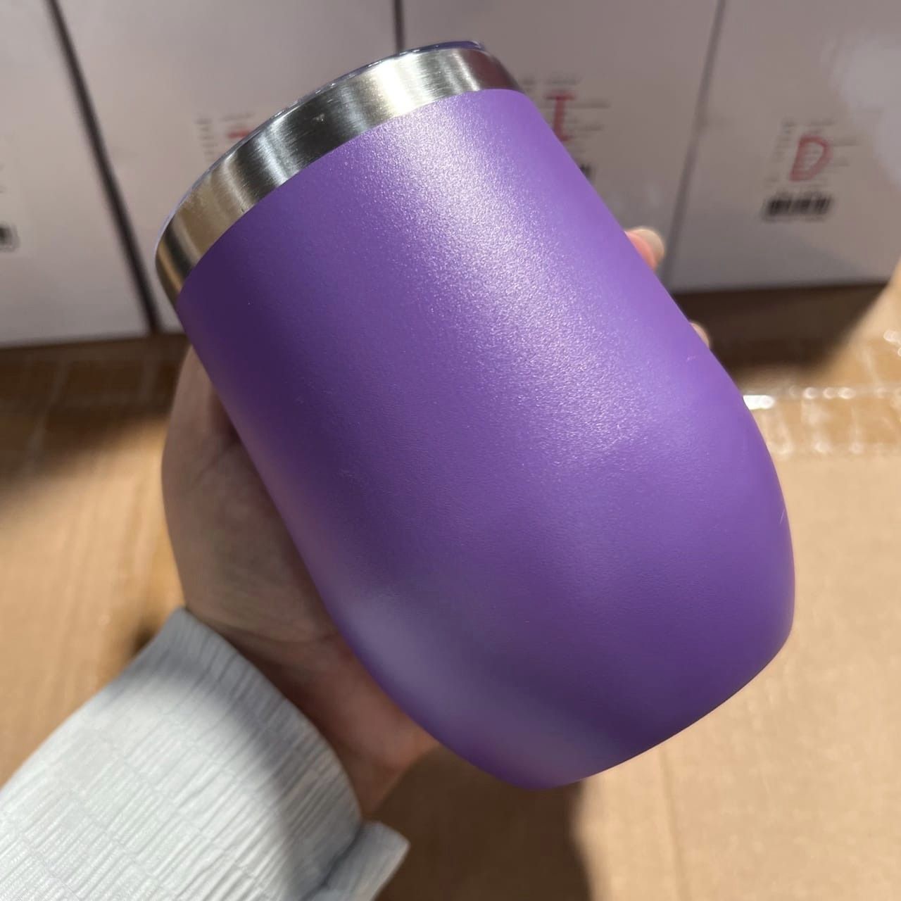 แก้วเก็บความเย็นขนาด 12 ออนซ์ ทรงไข่