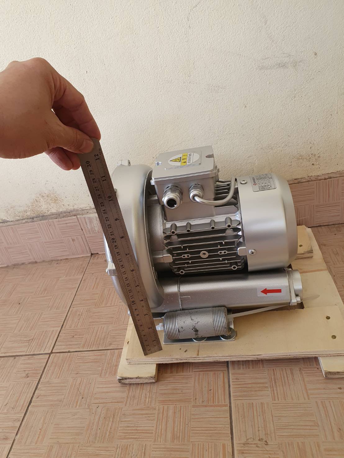 พัดลมโบรเวอร์เป่าอากาศ และ ดูดอากาศ Ring Blower JQT 340 220 V ขนาด 0.5แรงม้าใช้เติมอากาศในบ่อ เพาะเลี้ยงสัตว์น้ำ