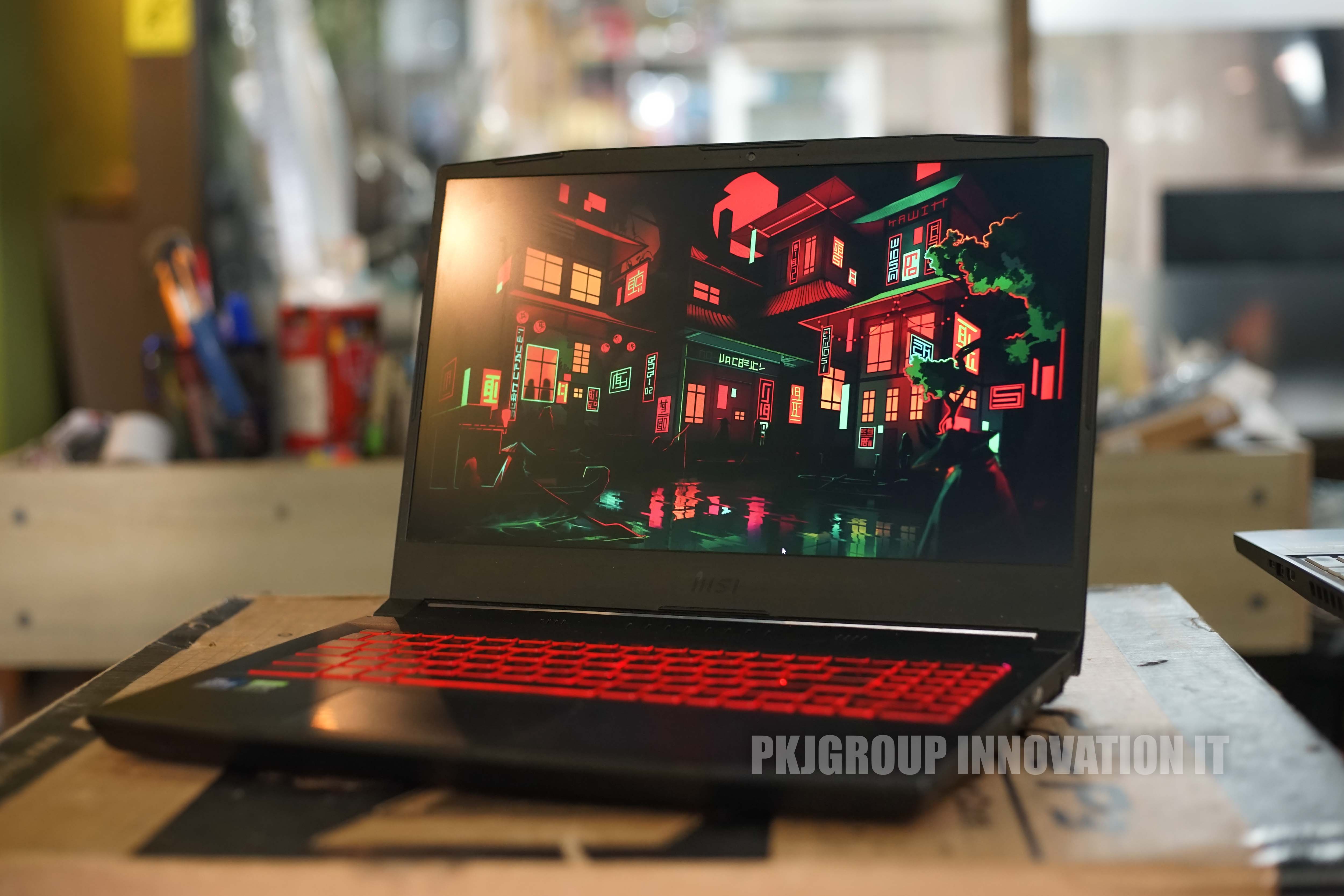 โน๊ตบุ๊คเล่นเกมมือสอง MSI GF66 11UE-054TH i7-11800H RAM 16 GB M.2 1 TB RTX3060 ***ตำหนิในโพสต์