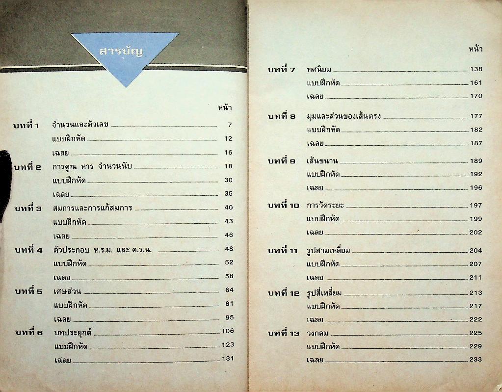 คู่มือ คณิตศาสตร์ ประถมปลาย