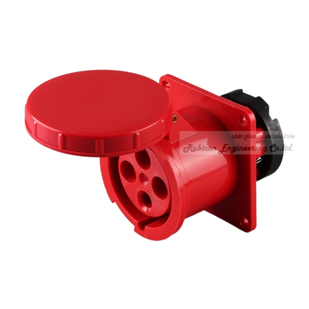 "MASHI" MA-434 ปลั๊กตัวเมียฝังตรง เต้ารับฝังตรง (PANEL SOCKETS) 3P+E 63A 380-415V 6H IP67