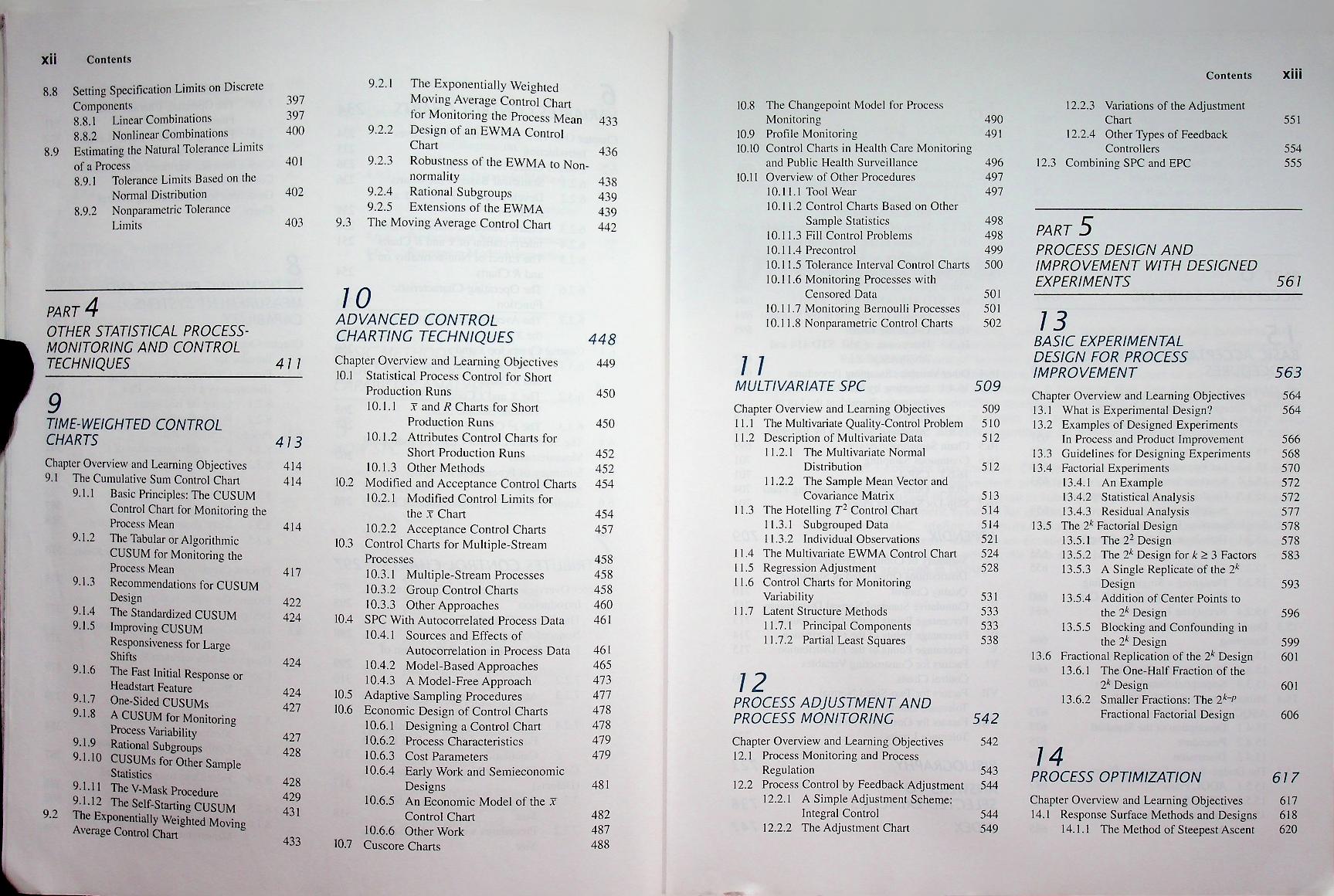 STATISTICAL QUALITY CONTROL : A Modern Introduction