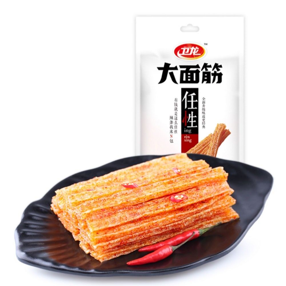 แผ่นเผ็ดพริกเสฉวนแท่งแบน(ล่าเถียว) ตรา Weilong (106 g)