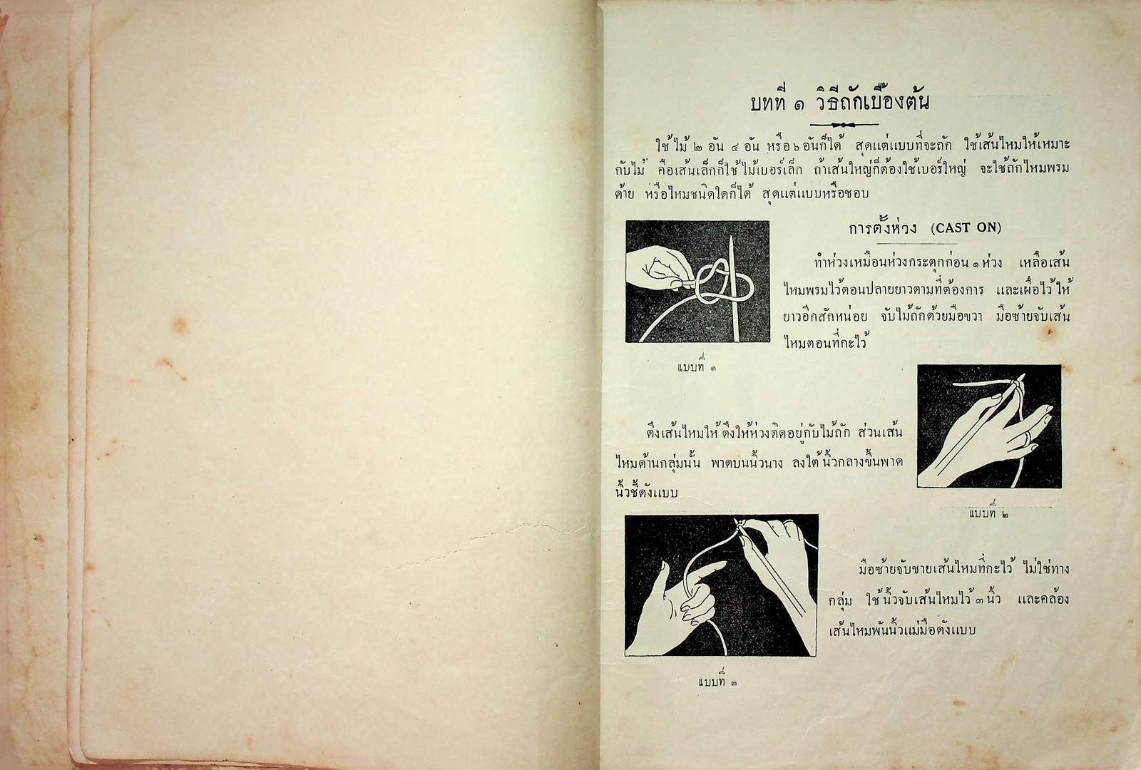 ตำราถักนิตติ้ง ของมณีวรรณ