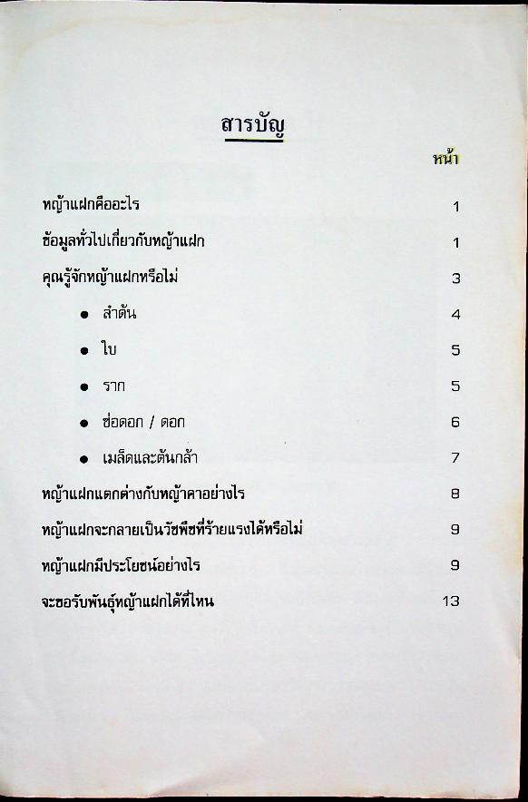 สาระน่ารู้เรื่องหญ้าแฝก เรื่อง หญ้าแฝกคืออะไร