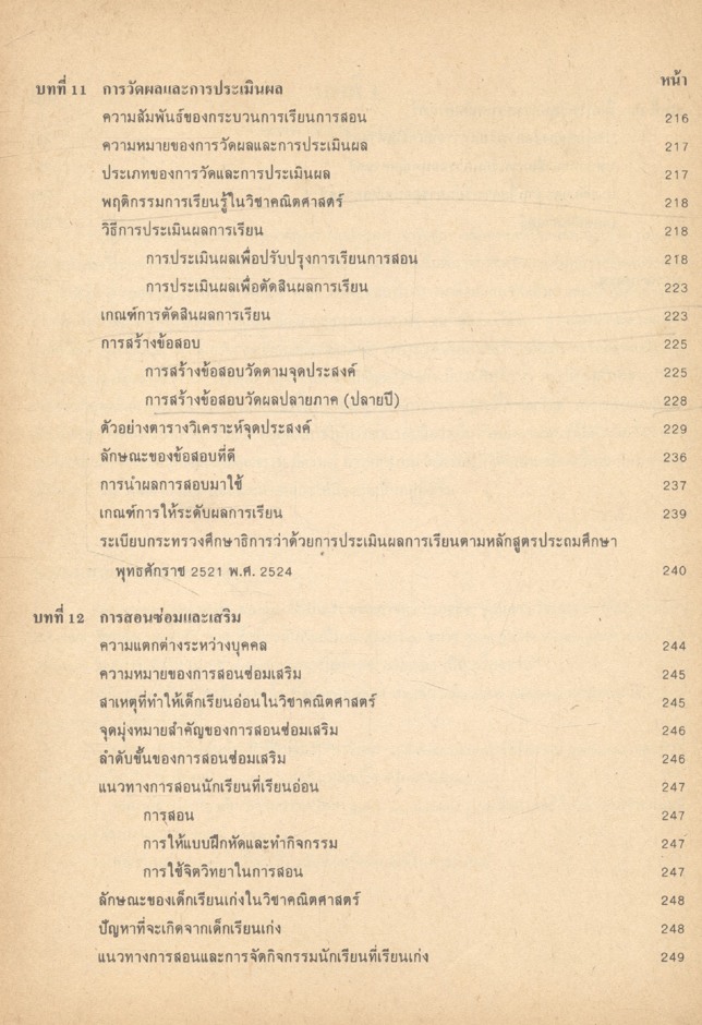พฤติกรรมการเรียนการสอนคณิตศาสตร์ ระดับประถมศึกษา
