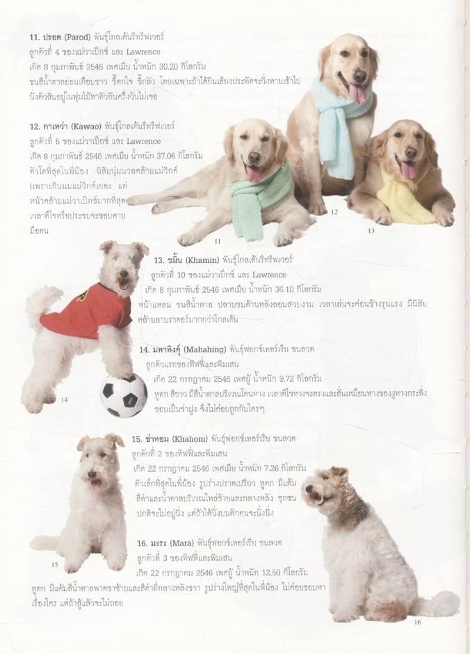 สัตว์เลี้ยงวังสระปทุม สิรินธร. DIARY 2549/2006 (เป็นหนังสือภาพและสมุดไดอารี่)