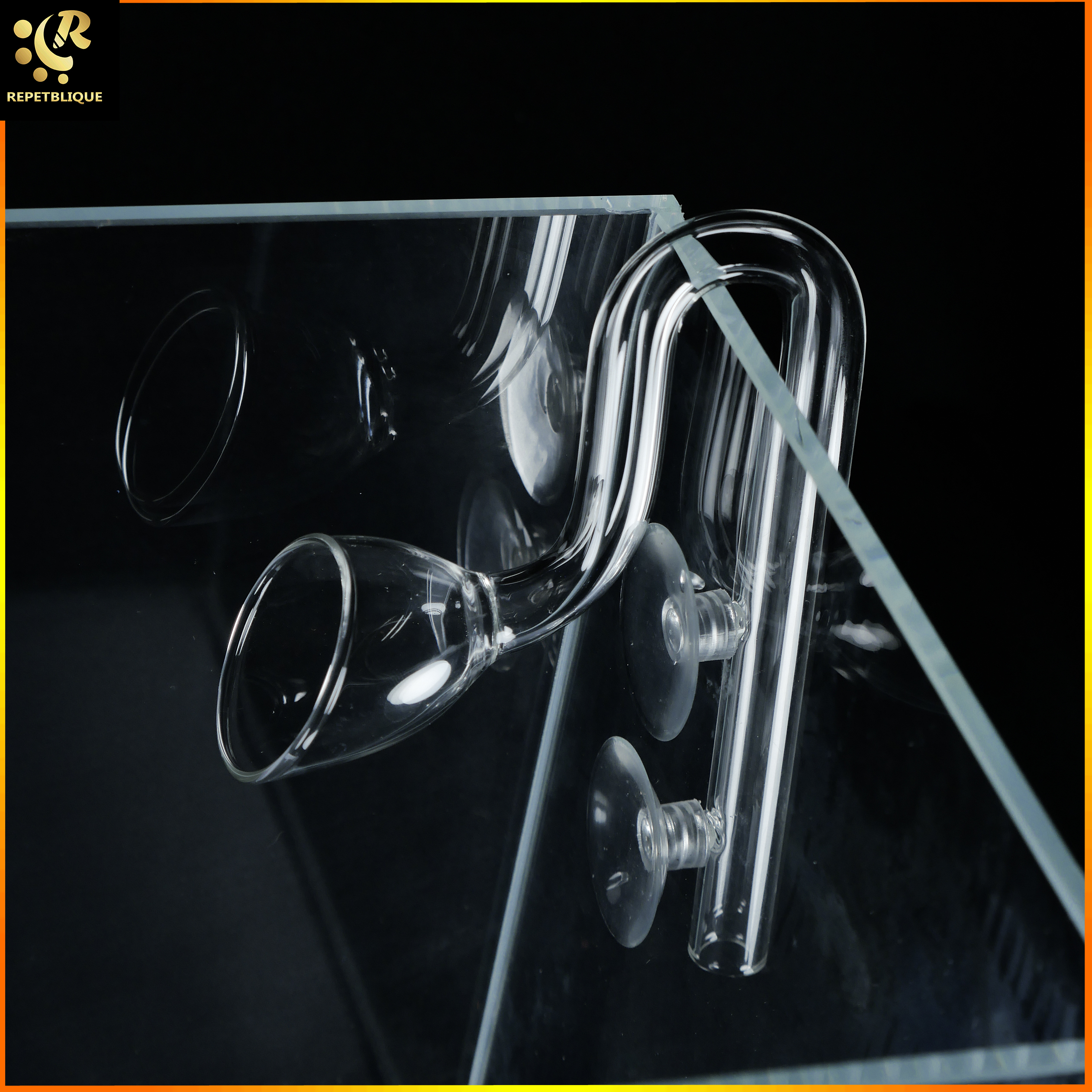 Outlet Tube Nano Lilly 10mm ท่อแก้วนาโน เครื่องแก้ว Glass Pipe Outflow แก้ว inflow Out Flow 10 mm