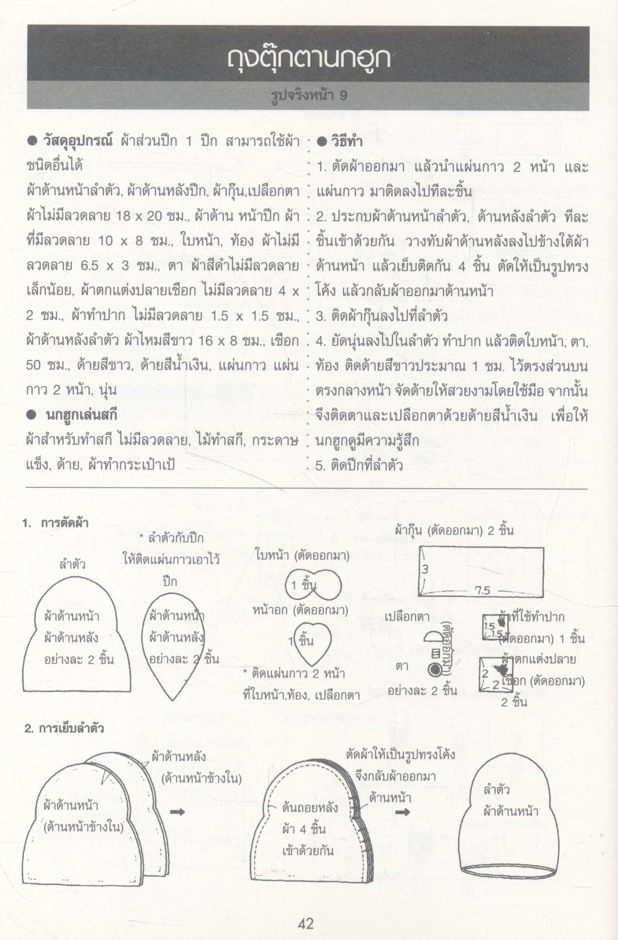 งานประดิษฐ์ตุ๊กตาและของตกแต่งสไตล์ญี่ปุ่น เล่ม 2