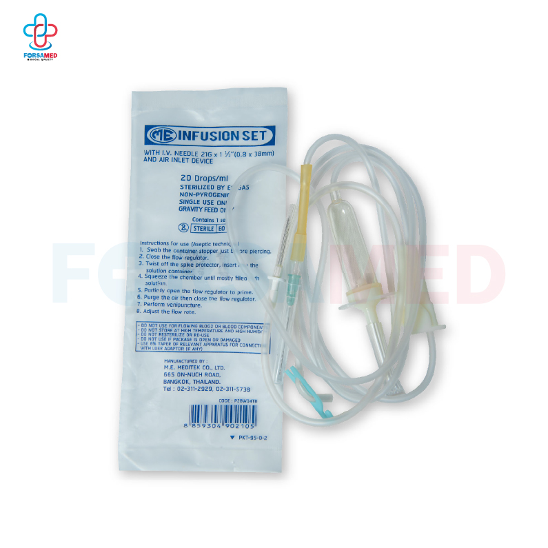 ชุดให้น้ำเกลือ (Infusion Set) 20 drop/ml.