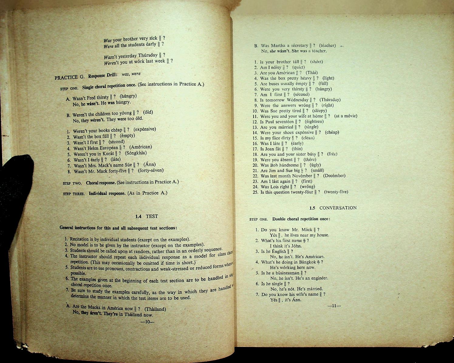 INTERMEDIATE ENGLISH FOR THAIS BOOK ONE UNITS 1-12