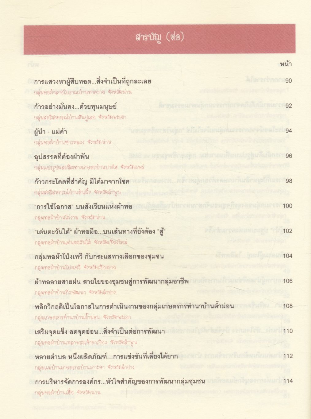 ร้อยแปดวิสาหกิจ (ใน) ชุมชน แนวทางวิจัย กลยุทธ์ กรณีศึกษา