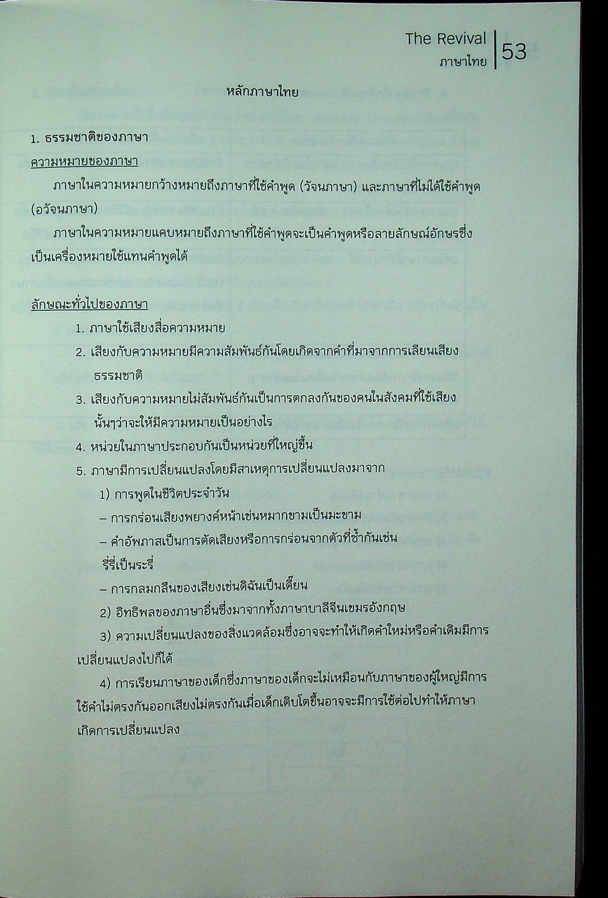 THE REVIVAL - THAI วิชาภาษาไทย หนังสือแนวข้อสอบที่รวบรวมข้อสอบ 9 วิชาสามัญ