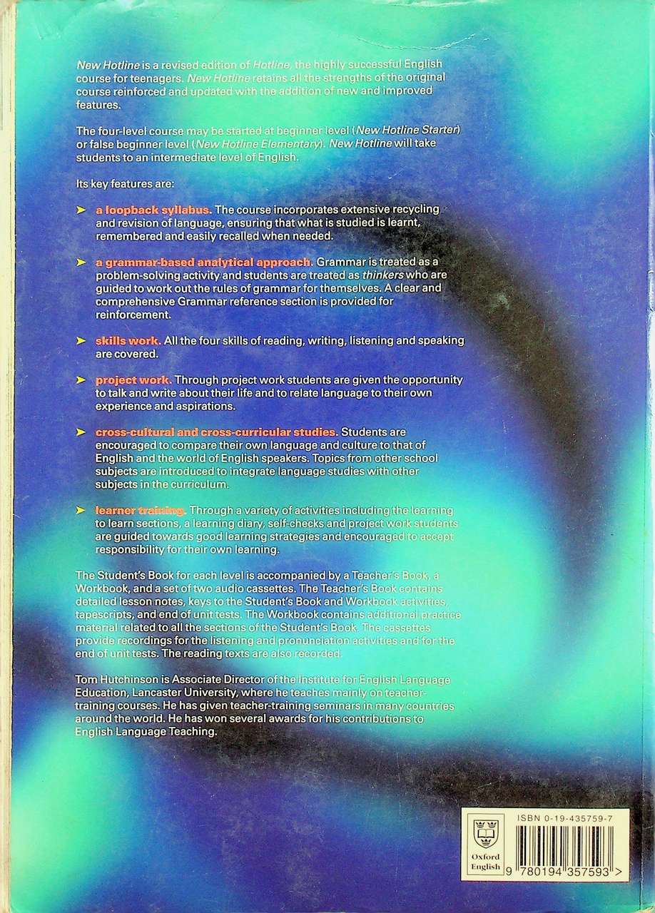 new HOTLINE elementary student's book