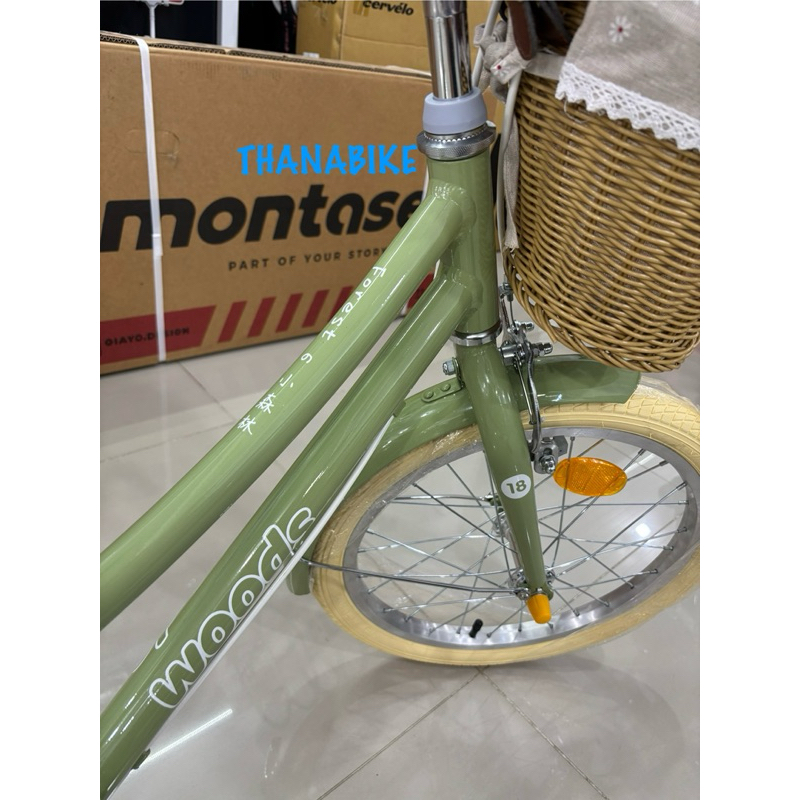 จักรยานเด็ก (เฟรมอลู Alu) Woods 18” ในเครือ Montasen ทรง Oldschool Vintage เด็กเล็ก-กลาง 18นิ้ว