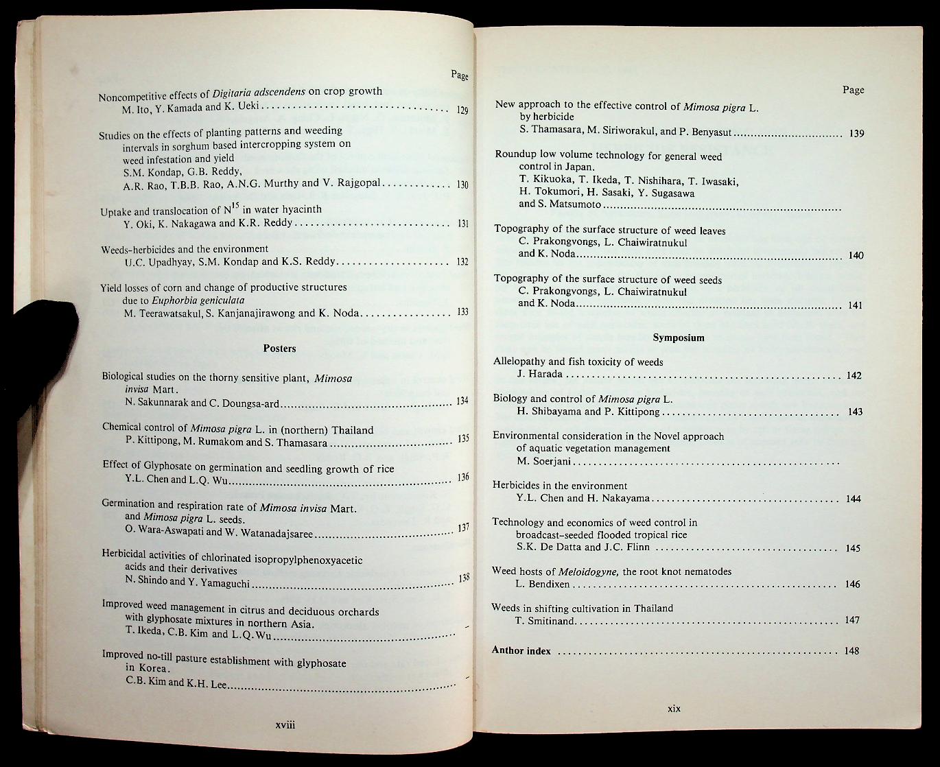 ABSTRACTS : THE TENTH CONFERENCE OF THE ASIAN-PACIFIC WEED SCIENCE SOCIETY 1985