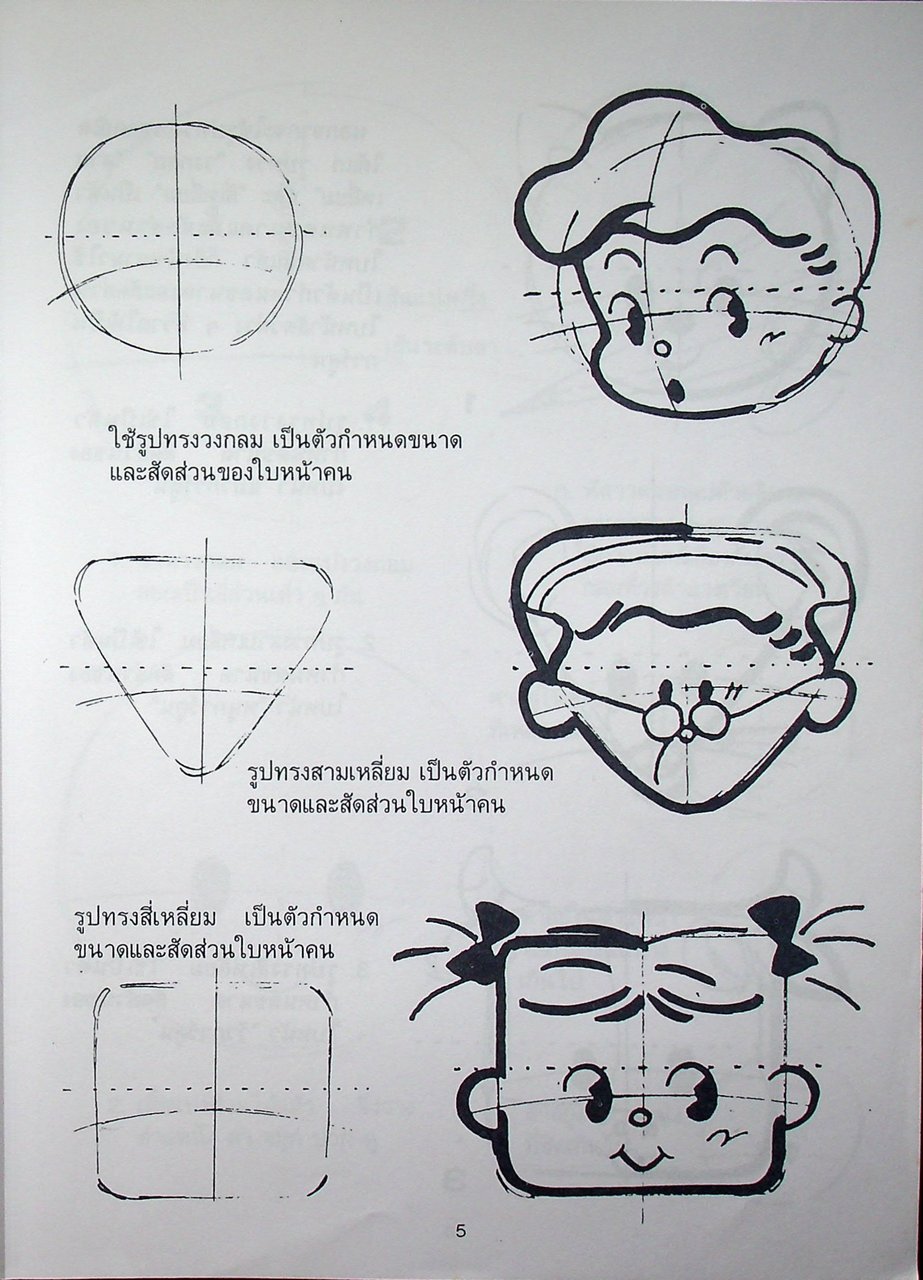 วิธีวาดการ์ตูน ญี่ปุ่น-ไทย-ฝรั่ง